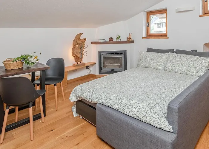 Nest-home In Front To Mont Blanc